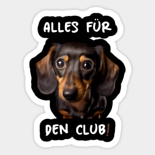 Cute Dachshund - Everything For The Club! Sticker